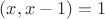$(x,x-1)=1$