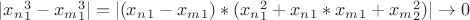 $|x_n_1^3-x_m_1^3|=|(x_n_1-x_m_1)*(x_n_1^2+x_n_1*x_m_1+x_m_2^2)|\rightarrow0$