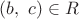 $(b,~c)\in R$