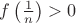 $f\left(\frac 1 n\right)>0$