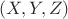 \[(X,Y,Z)\]