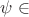 $\psi \in$