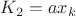 $K_{2}=ax_{k}$