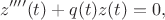 $$
z''''(t)+q(t)z(t)=0,
$$