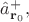 $\hat{a}^+_{\mathbf{r}_0},$
