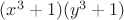 $(x^3+1)(y^3+1)$