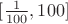 $[\frac1{100},100]$