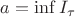 $a=\inf I_{\tau}$