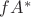 $fA^*$
