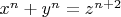 $x^n+y^n=z^{n+2}$