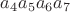 $a_4a_5a_6a_7$