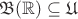 $\mathfrak B(\mathbb R)\subseteq \mathfrak U$