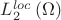 $L_2^{loc}\left( \Omega  \right)$
