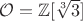 $\mathcal O = \mathbb Z[\sqrt[3] 3]$