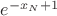 $e^{-x_{N}+1}$