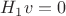 $H_1v=0$