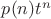 $p(n)t^n$