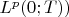 $L^p(0;T))$