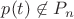 $p(t) \not \in P_n$