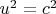 $u^2=c^2$