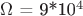 $\Omega$ = 9*10^4