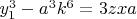 $y_1^3-a^3k^6=3zxa$