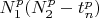 $N_1^p(N_2^p-t_n^p)  $