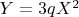 $Y=3qX^2$