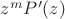 $z^mP'(z)$