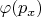 $\varphi(p_x)$