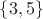 $\{3, 5\}$