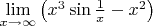 $\lim\limits_{x\to\infty}\left(x^3\sin\frac 1x-x^2\right)$