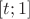 $[t;1]$