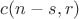 $c(n-s,r)$