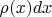$\rho(x)dx$