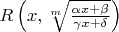 $R\left(x, \sqrt[m]{\frac {\alpha x + \beta}{\gamma x + \delta }}\right)$