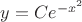 $y=Ce^{-x^2}$