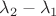 $\lambda_2-\lambda_1$ $\lambda_2-\lambda_1$