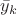 $\bar y_k$