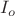 $I_o$