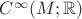 $C^\infty(M;\mathbb{R})$