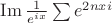 $\operatorname{Im} \frac{1}{e^{ix}} \sum e^{2nxi}$