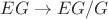 $EG\to EG/G$ $EG\to EG/G$