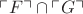 $\ulcorner F\urcorner \cap \ulcorner G\urcorner$