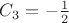 $C_3=-\frac{1}{2}$