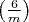 $\left(\frac{6}{m}\right)$