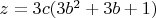 $z=3c(3b^2+3b+1)$