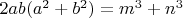 $2ab(a^2+b^2)=m^3+n^3$