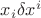 $x_{i}\delta x^{i}$