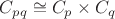 $C_{pq}\cong C_p \times C_q$